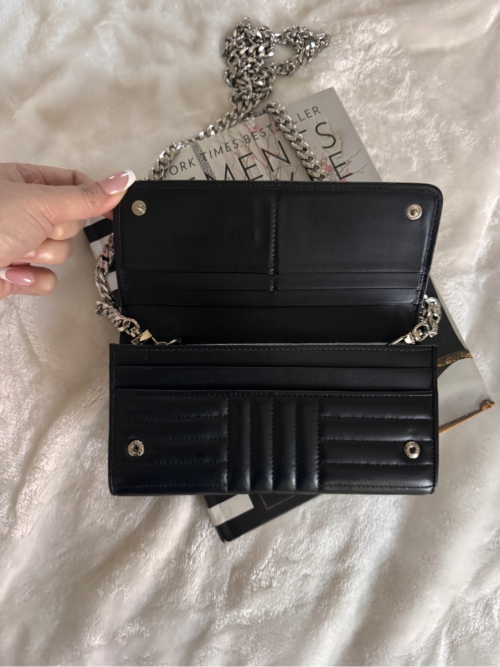 Authentic Prada Black Quilted Leather Chain Crossbody - Picture 5 of 9